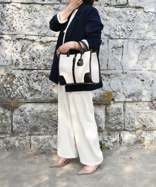 イヴサンローラン 高級ナイロン ハンドバッグ 西川製 タグなし 楽天