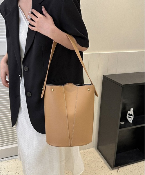 ハンドバッグ 2wayワイドショルダー バケットハンドバッグ : ZOZOTOWN