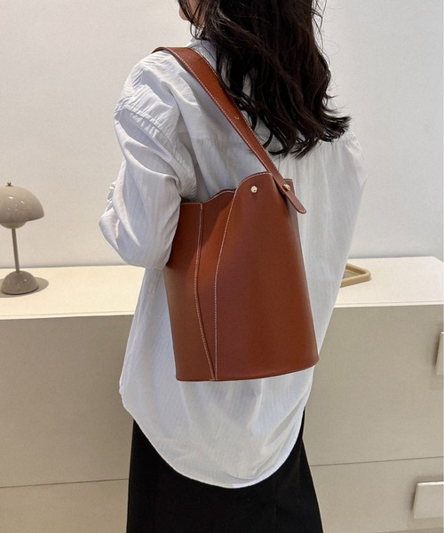 ハンドバッグ 2wayワイドショルダー バケットハンドバッグ : ZOZOTOWN