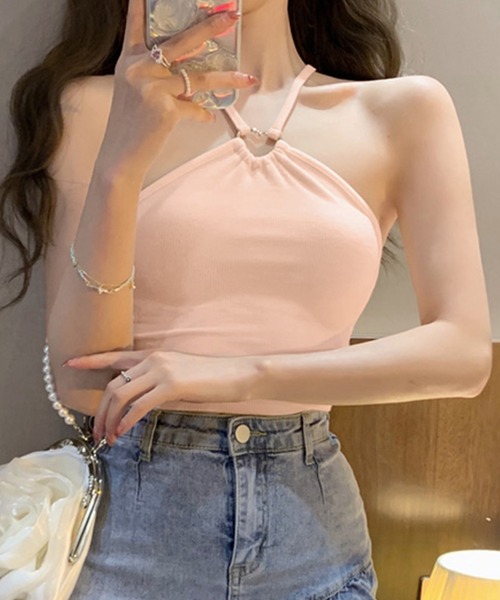 楽天市場】キャミソール レディース セクシー ホルターネック
