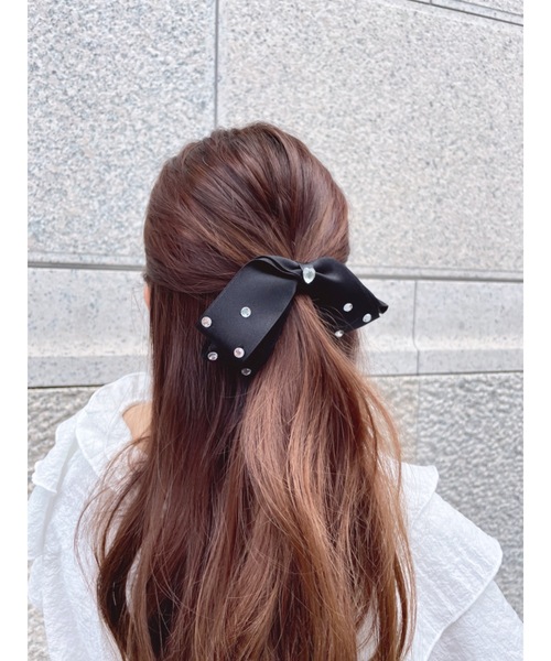 jumelle（ジュメロ） ヘアクリップ stone ribbon clip : ZOZOTOWN