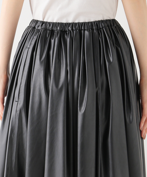 Plage Fake Leather ギャザースカート セール】Fake Leather ギャザースカート（スカート）｜Plage