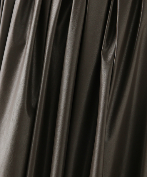 Plage Fake Leather ギャザースカート セール】Fake Leather ギャザースカート（スカート）｜Plage