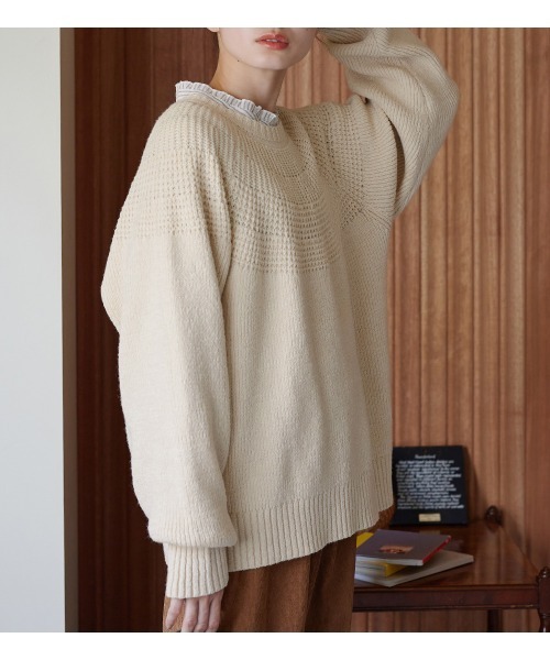 Viola e Viola（ヴィオラ エ ヴィオラ） ニット セーター 求心編み