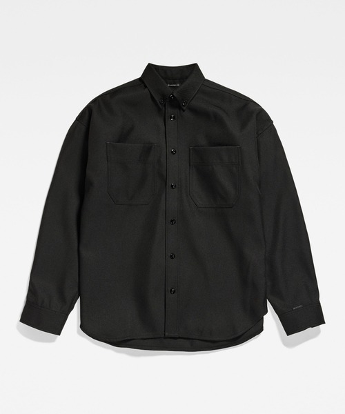 boohoo MAN★オーバーサイズ 半袖 クリンクル生地 ボタン シャツ セール】Oversize Drop shoulder short sleeve BD shirt