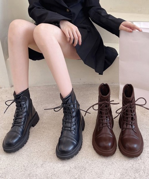 miniministore（ミニミニストア） ブーツ ショートブーツ レースアップ
