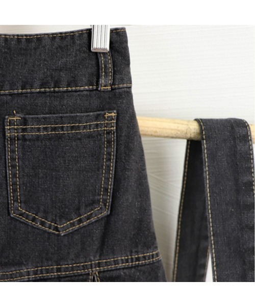miniministore スカート ミニデニムプリーツスカート ベルト付き