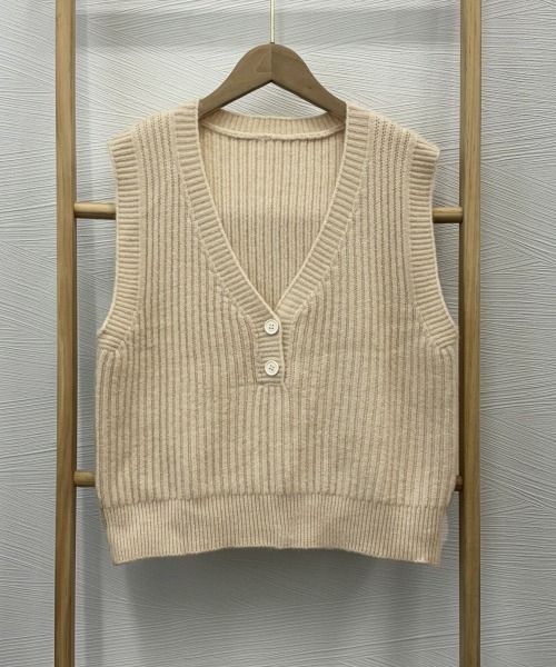 miniministore（ミニミニストア） ベスト ジレ Vネックニットベスト