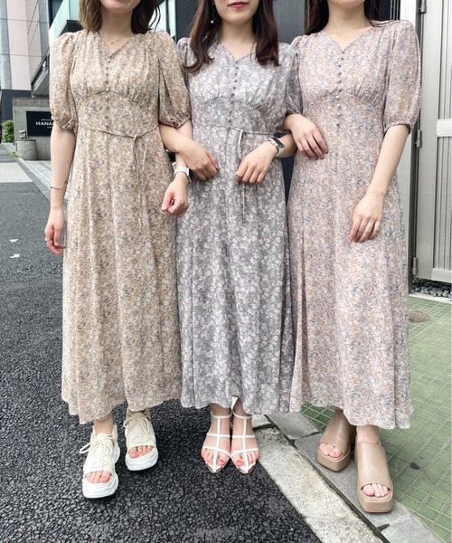 mysty woman（ミスティウーマン） ワンピース 夏 半袖 バックリボン
