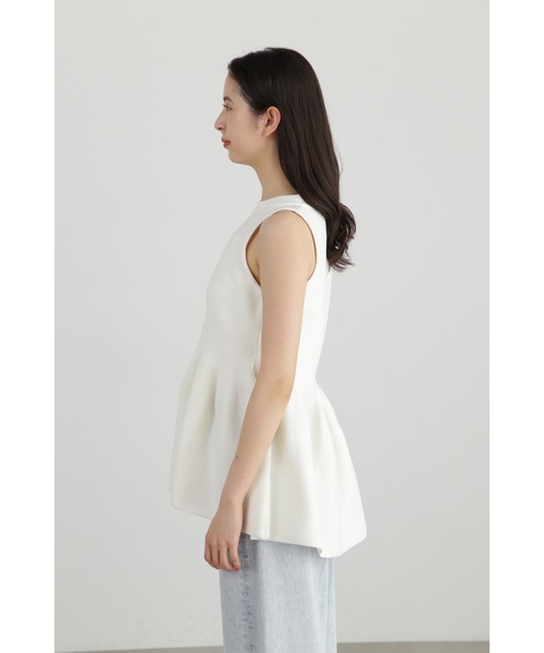 JILL STUART ニット セーター ガーター編ノースリーブニット