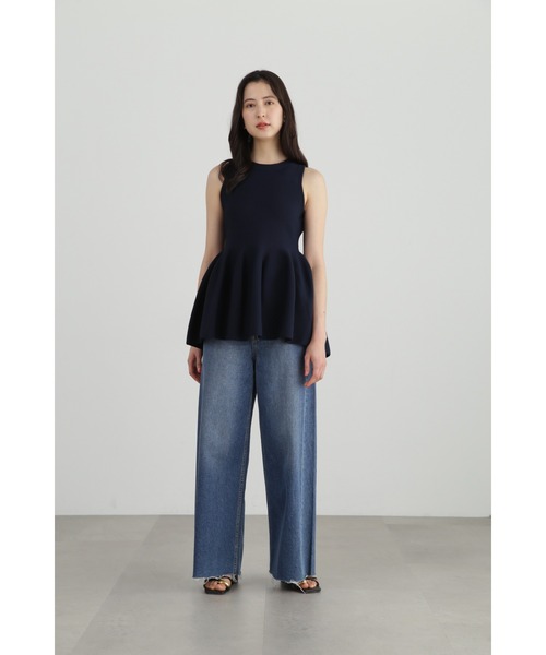 JILL STUART ニット セーター ガーター編ノースリーブニット