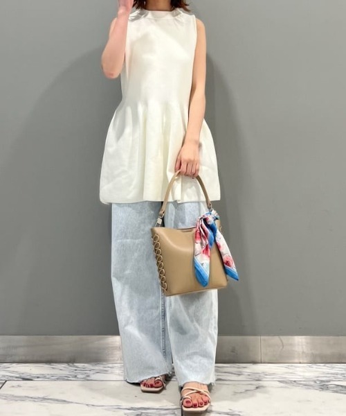 JILL STUART ニット セーター ガーター編ノースリーブニット
