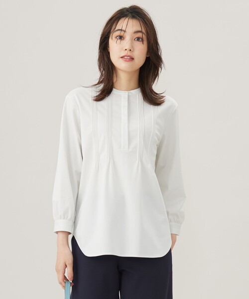 tシャツ トリコット ピンタック カットソー レディース