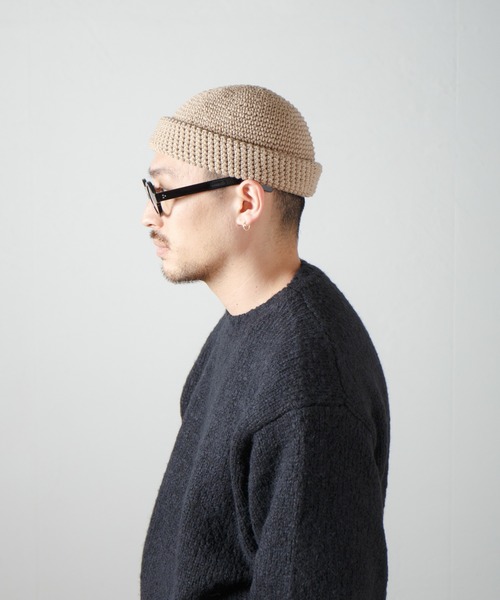 RACAL（ラカル） ニット帽 ニットキャップ Hand Knitting Crusher Cap