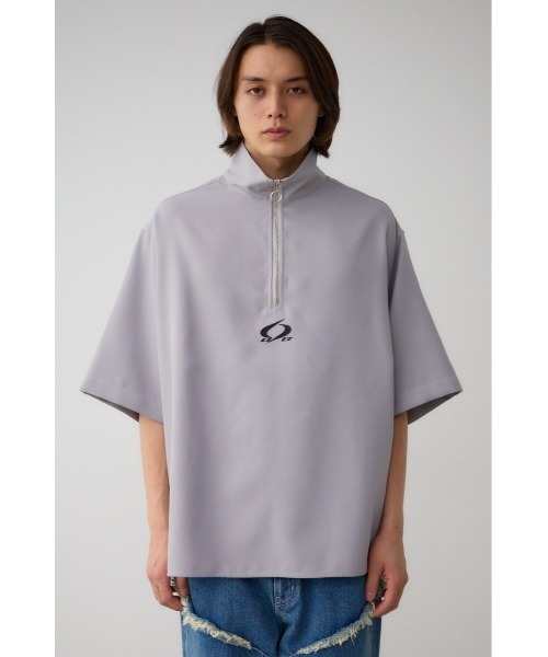 AURALLE  ハーフジップTシャツ Demi-Luxe BEAMS（デミルクス ビームス）AURALEE / COTTON SLUB