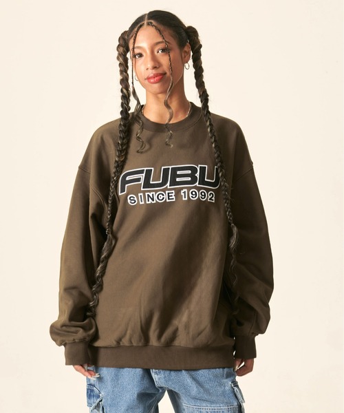 FUBU フブ リバースウィーブ 刺繍ビッグロゴ スウェット トレーナー L FUBU トレーナー スウェット フブ ブランド クラシック ロゴ
