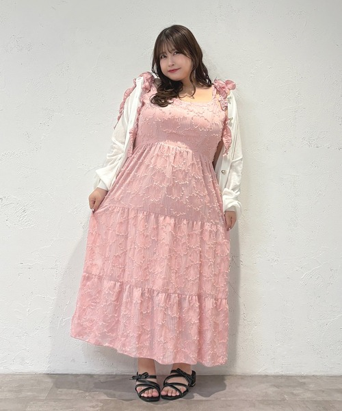 OBLI ジャガードフリルワンピース ジャガードフリルワンピース【残り3点】 | DRESS | OBLI