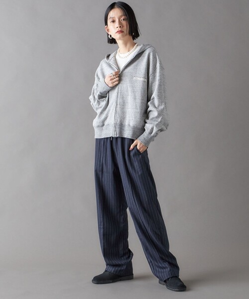 SHIPS パンツ NINE CASE:ストライプ レディース : ZOZOTOWN