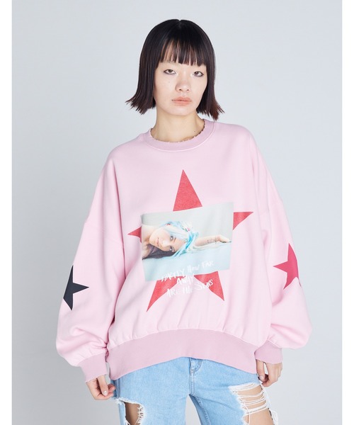 トレーナー スウェット Valerie Phillips x little sunny bite photo sweat top レディース メンズ Little sunny bite トレーナー スウェット Valerie Phillips x