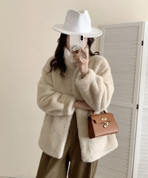 ファー付きヘビーウェイトフードジャケット 短丈 ショート丈 y2k グランジ No e mosen ファーフード 短丈ジャケット グランジ y2k パーカー