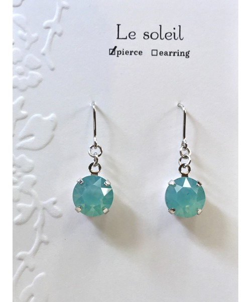 TONE ピアス 「Le soleil」一粒 スワロフスキーピアス(MA