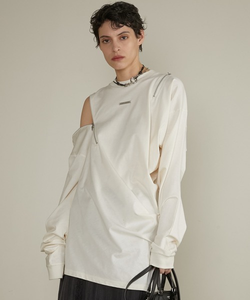 PRANK PROJECT アシメドレープジップトップ / Asymmetric Drape