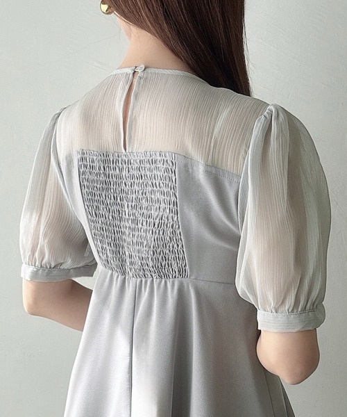 Meiru tシャツ シアードッキングペプラムトップス レディース 