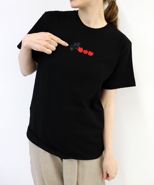 tシャツ シロペキはリンゴ３個分「Tシャツ」 レディース
