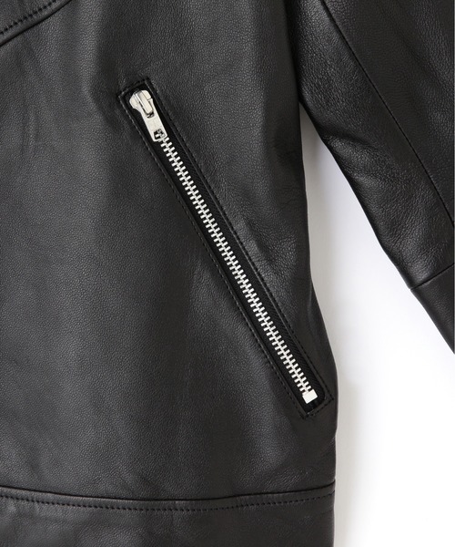 レザージャケット ライダース 「Women's」Schott/ショット/HOODED RIDERS JACKET/フード ライダース ジャケットの画像