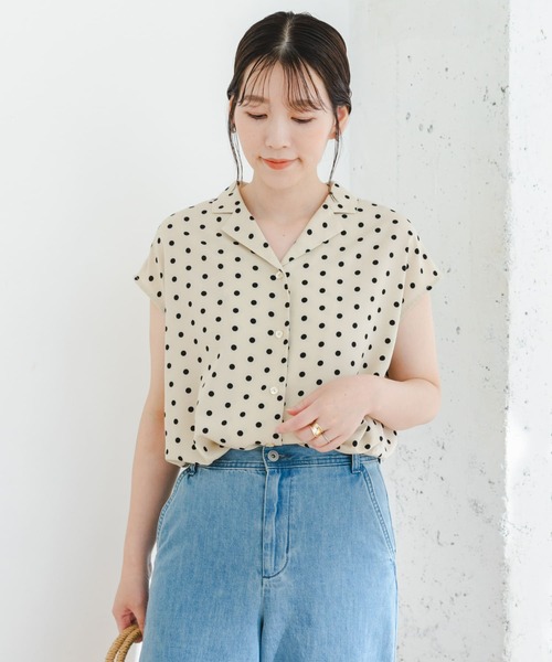 「F by ROSSO」 半袖シャツ FREE ベージュ レディース_画像7