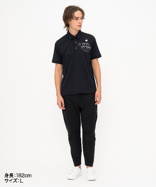 le coq sportif ポロシャツ 接触冷感グラフィック襟付きシャツ