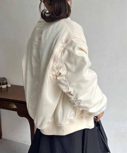 「prose verse」 ブルゾン フリ- アイボリー レディース_画像5