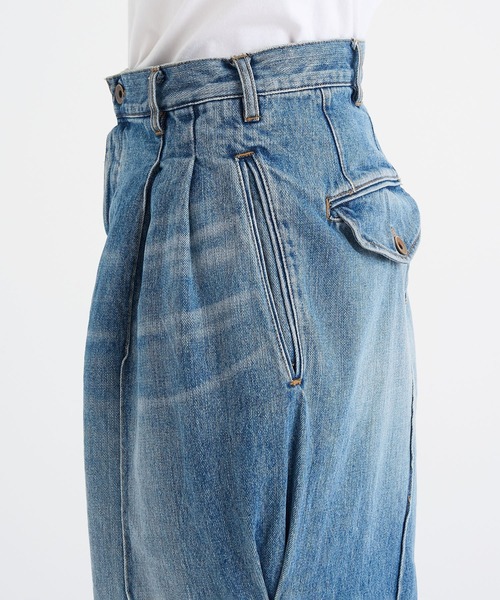 KHOKI ジーンズ 「KHOKI / コッキ」Pleat-design denim pants