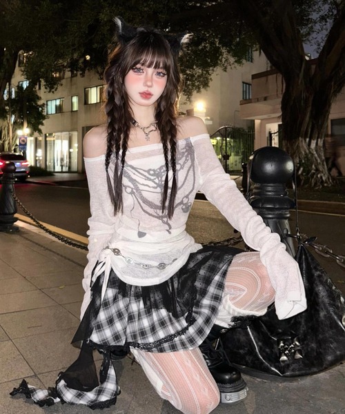 tシャツ シアーレイヤードTシャツ レディース シアーレイヤードTシャツ – FASHFREN