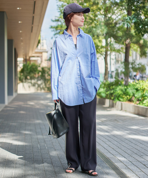 PHOEBE PHILO サテンのトラックショーツ Spick＆Span パンツ サテンライントラックパンツ レディース
