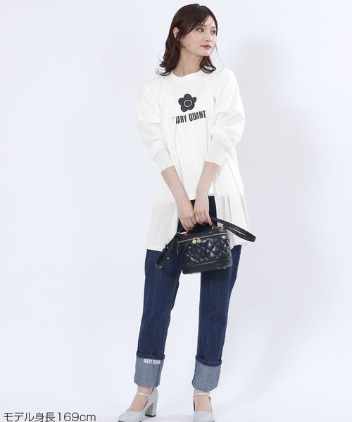 マリークワント　Tシャツ　半袖シャツ　プルオーバー　ロゴデイジー【新品未使用】 マリークワント MARY QUANT シンプルデイジーロゴ2 Tシャツ