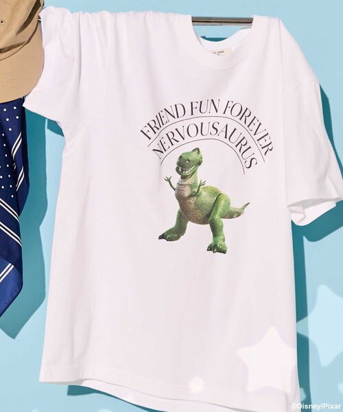tシャツ 「TOYSTORY」 REX/フロントプリント Tシャツ/トイ・ストーリー/レックス/Tシャツ レディース FREAK'S STORE tシャツ 「TOYSTORY」 REX/フロントプリント T