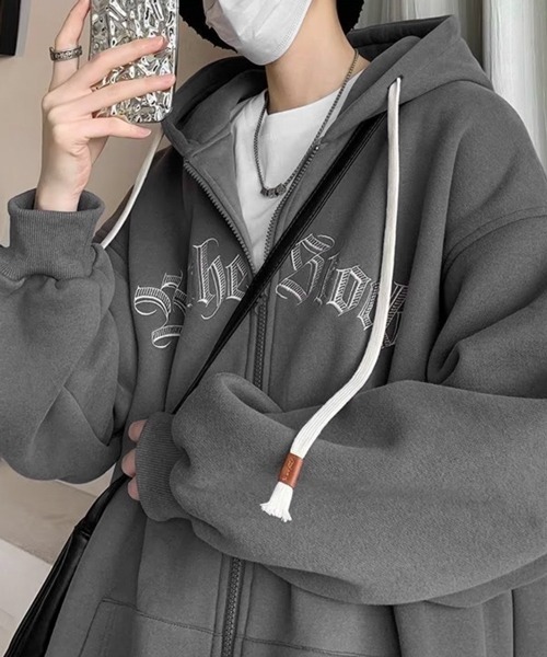 パーカーブルゾン セール】【UNISEX】中綿フィッシュパーカー ブルゾン（ブルゾン