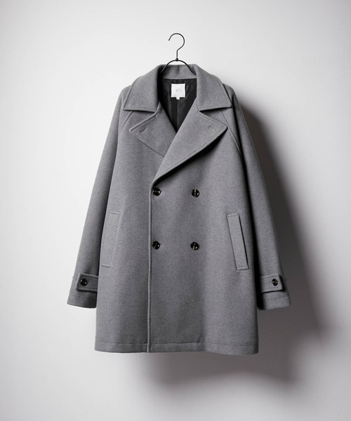 「ENDER PRODUCTS」 ピーコート L グレー メンズ_画像3