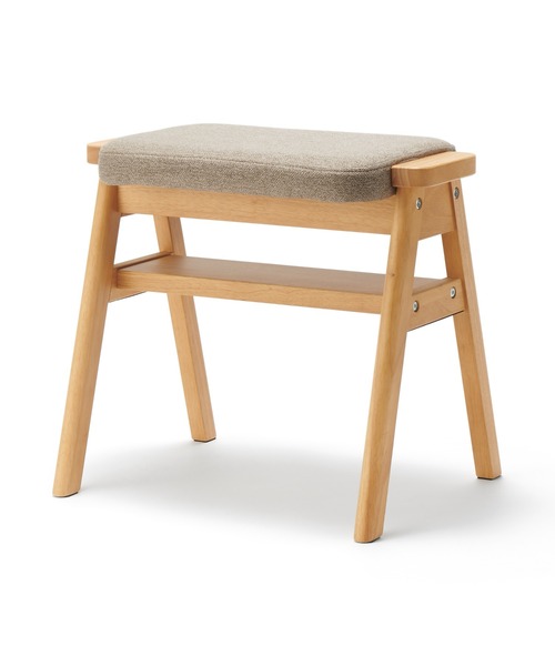 無印良品（MUJI） 家具 再生ポリエステル混 木製スタッキングスツール