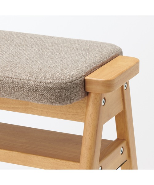 無印良品（MUJI） 家具 再生ポリエステル混 木製スタッキングスツール