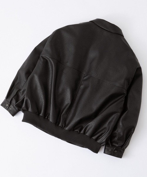 「MONO-MART」 ジップアップブルゾン M ブラック メンズ_画像3