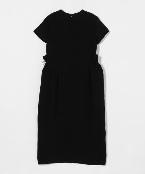 LAND＆WATERリブ半袖ワンピースウォッシャブルUVカットアローズ新品黒 green label relaxing（グリーンレーベルリラクシング）の