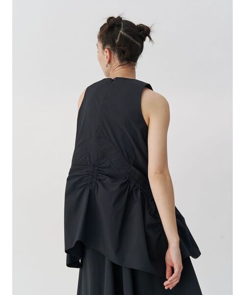 UN3D.（アンスリード） タンクトップ ノースリーブ ROUND GATHER TOP