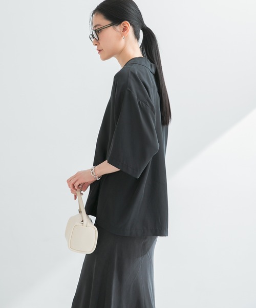 URBAN RESEARCH ブラウス シャツ 「接触冷感」キュプラオープン