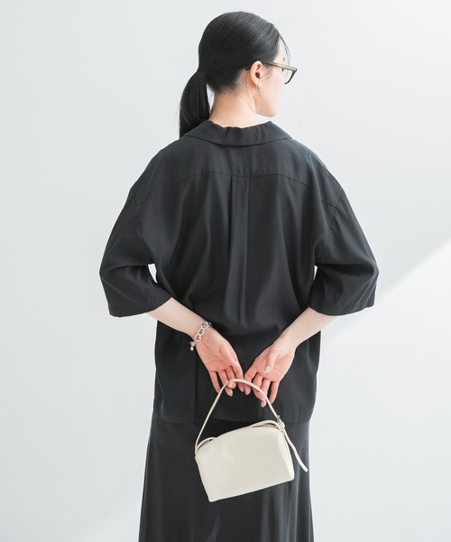 URBAN RESEARCH ブラウス シャツ 「接触冷感」キュプラオープン