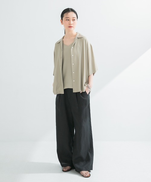 「URBAN RESEARCH」 半袖シャツ FREE ブラック レディース URBAN RESEARCH Sonny Label 「URBAN Label」 半袖シャツ FREE