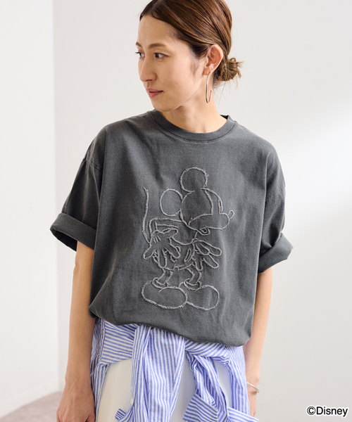 フレームワーク　ジョンブル MICKEY MOUSE T Embroidery FRAMeWORK tシャツ JOHNBULL/ジョンブル 「MICKEY MOUSE」 T