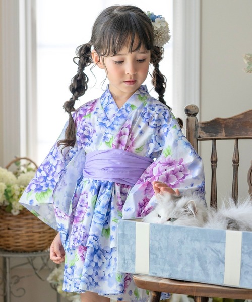 ドレス浴衣 utatane 浴衣 浴衣ドレス2点セット ひよこ商店 キッズ 子供