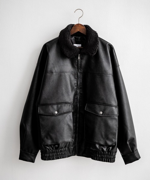 Rocky Monroe（ロッキーモンロー） ジップアップブルゾン L ブラック